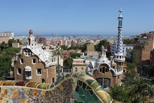 Parc Guell in Barcelona Spain