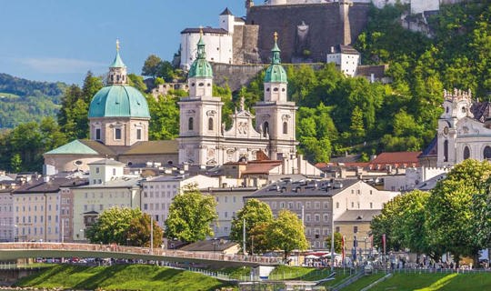 Hohensalzburg Fortress overlooking Salzburg