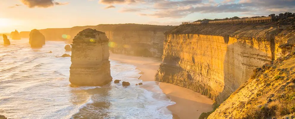 The coast by Australia's Great Ocean Road