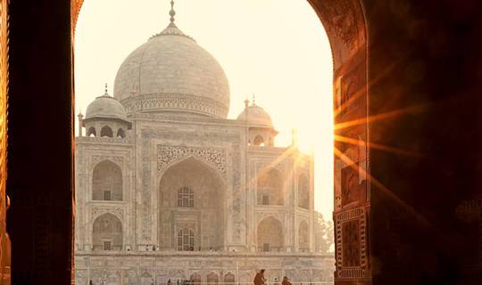 Sunrise at the Taj Mahal