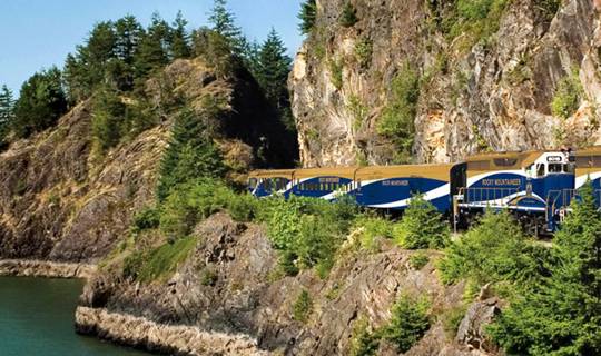 The Rocky Mountaineer train