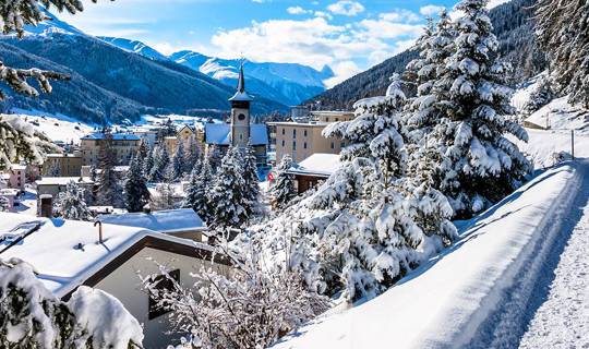 Chur, Switzerland's oldest town, covered in snow