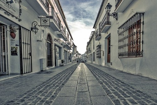 A street of Mijas in Spain