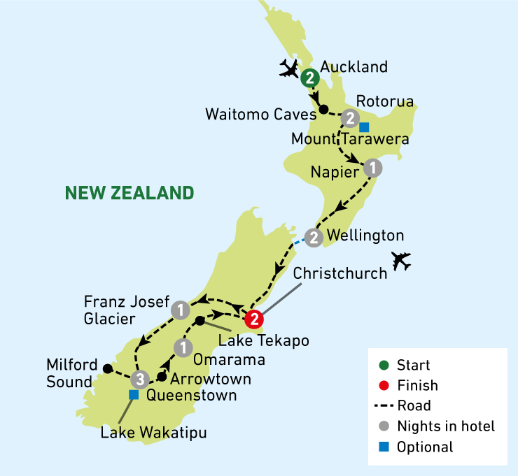 Breathtaking New Zealand NEW Updated Oct 2022 map