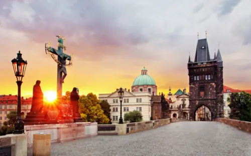 Charles Bridge in Prague - one of the oldest bridge's in the Czech Republic