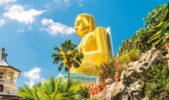 Golden Buddha in Dambulla