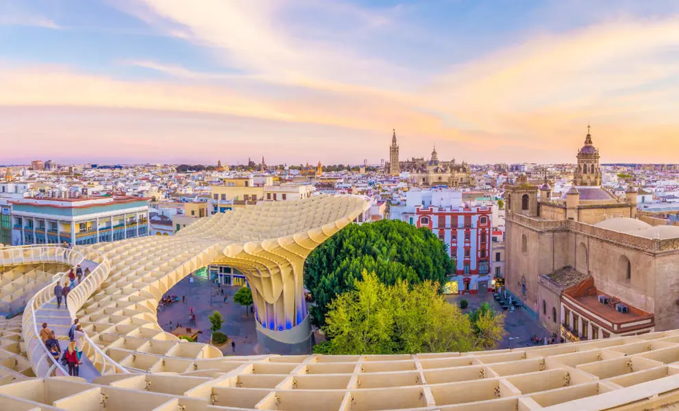 Andalucia skyline at dusk - things to do in Andalucia