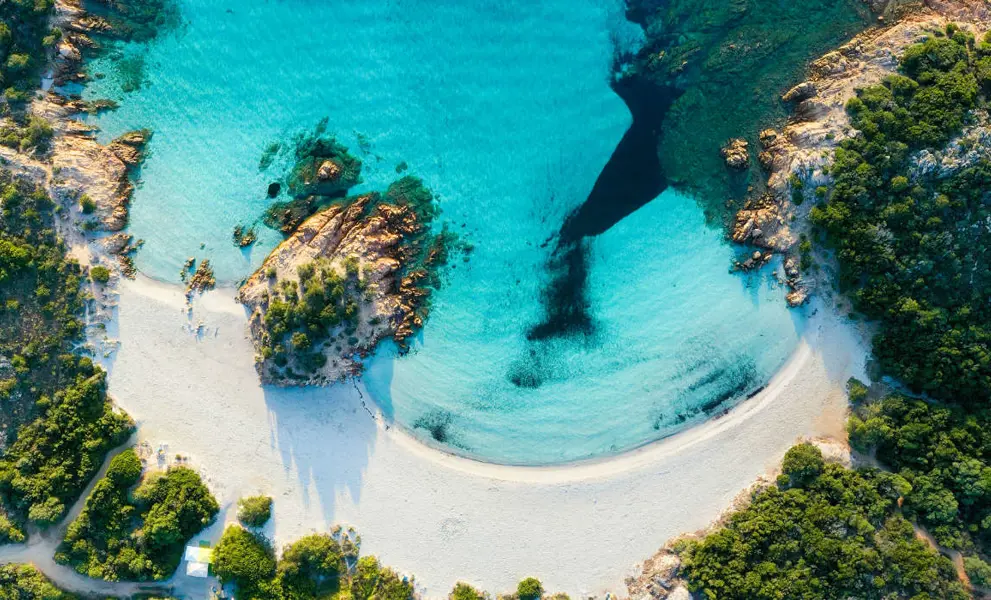 A tranquil beach in Sardinia
