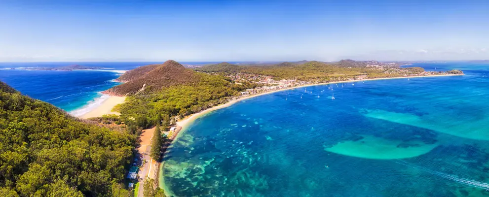 East Coast Australia - a panoramic view of the coast