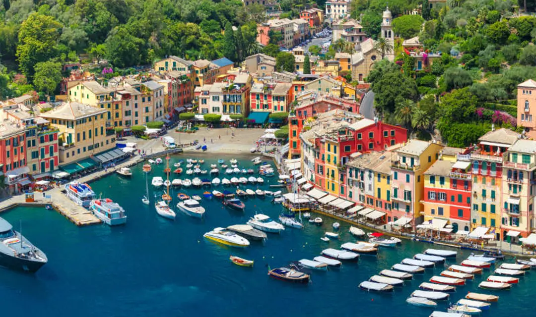 A harbour in Portofino, Italy