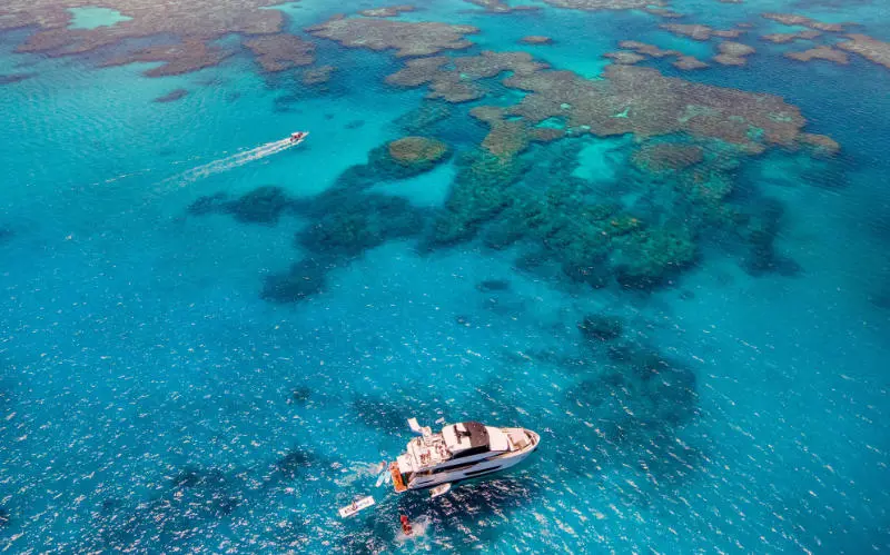 East Coast Australia - a bird's eye view of the great barrier reef