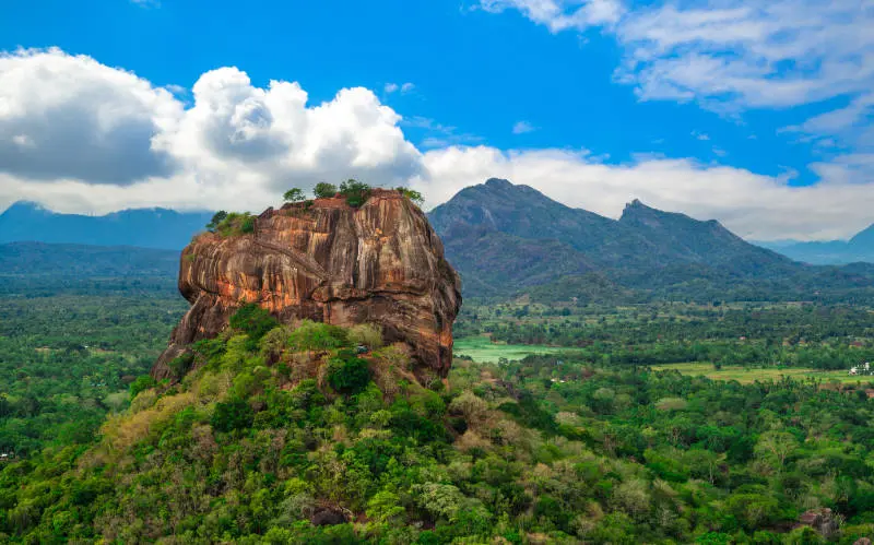 The historic Sigiriya Rock Fortress, Sri Lanka