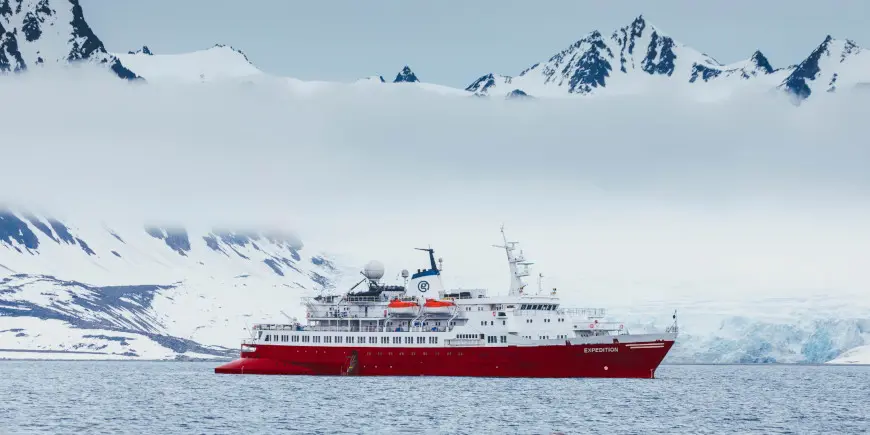 G Adevntures' ship The Expedition in the Artic